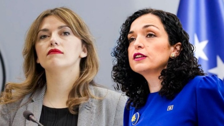 Albulena Haxhiu dhe Vjosa Osmani
